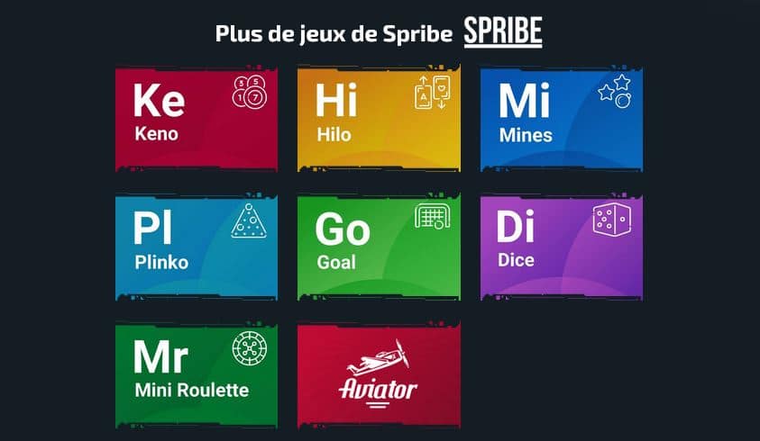 Tous les jeux Spribe